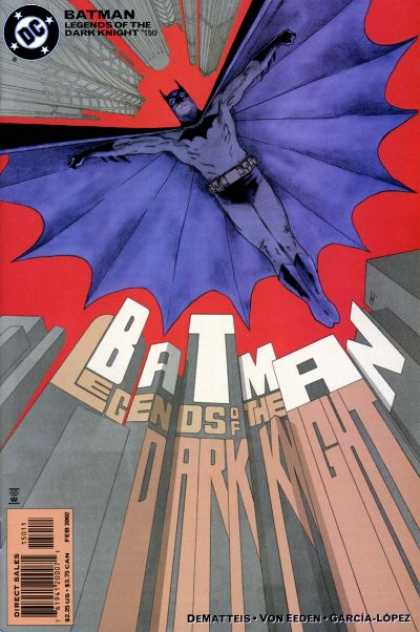 Batman: Legends of the Dark Knight 150 - Bruce Wayne - Cityscape - Buildings - Flying - Gotham - Dave Stewart, John Cassaday