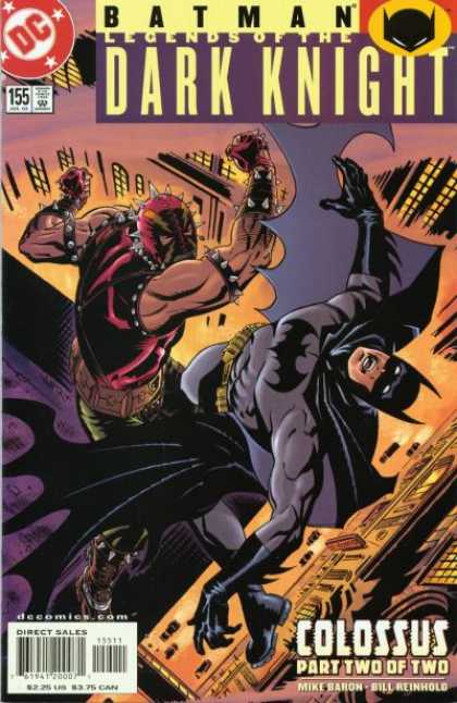Batman: Legends of the Dark Knight 155 - No 155 - Colossus Part Two Of Two - Rooftop - Mike Baron - Bill Reinholg - Bill Reinhold