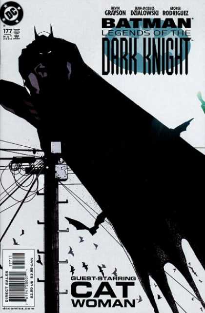 Batman: Legends of the Dark Knight 177 - Cat Woman - Telephone Pole - Bats - Wires - Sky - Mark Simpson