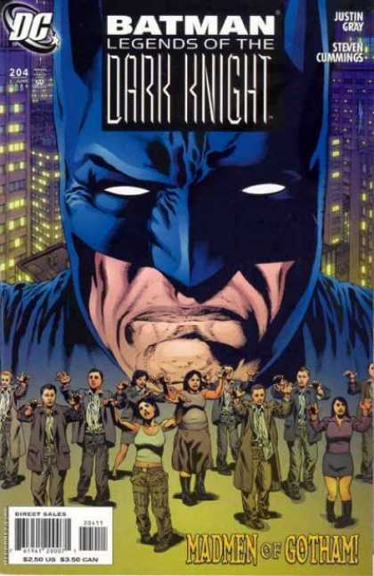 Batman: Legends of the Dark Knight 204 - People - Sombees - City - Big Blue Mask - White Eyes