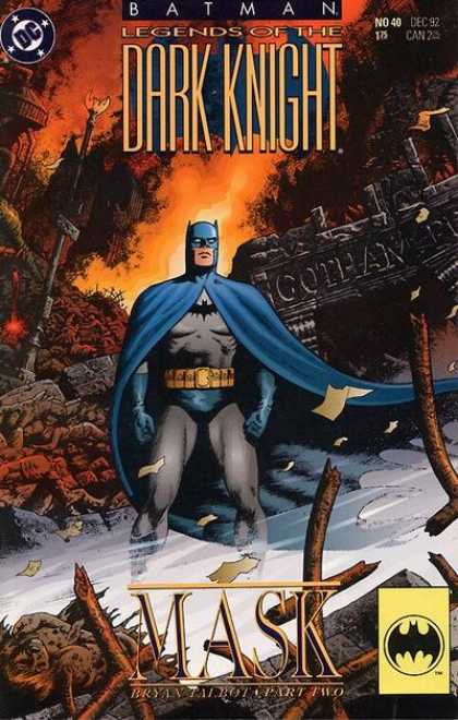 Batman: Legends of the Dark Knight 40 - Gotham City - Ruins - Alone - Caped - Bryan Talbot