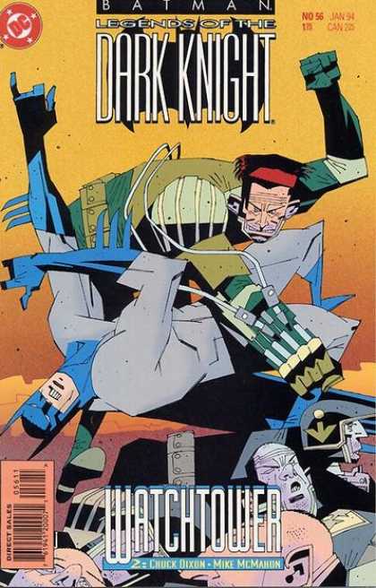 Batman: Legends of the Dark Knight 56 - No 56 Jan 94 - Chuck Dixon - Watch Tower - Mike Mcmahon - Batman Being Punched Out