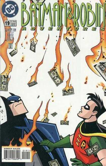 Batman & Robin Adventures 19 - Dc - Cash - Money - Flames - Dollars
