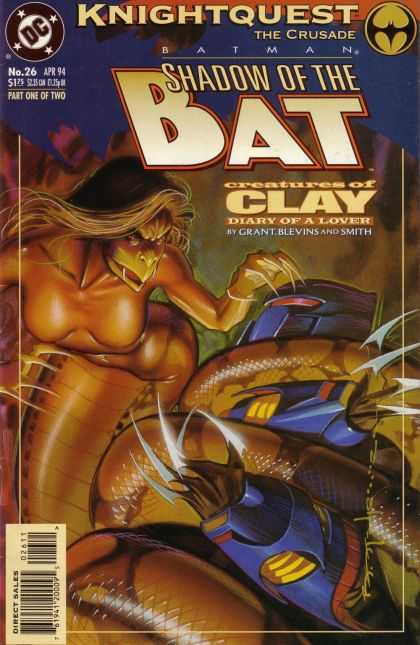 Batman: Shadow of the Bat 26 - Dc Comics - Knightquest The Crusade - Creatures Of Clay - Diary Of A Lover - Blevins - Brian Stelfreeze