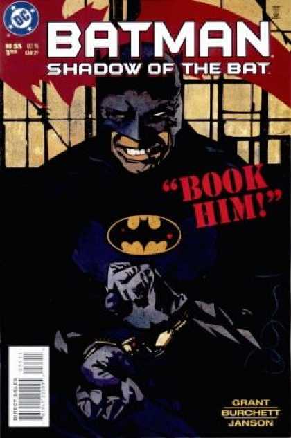 Batman: Shadow of the Bat 55 - Book Him - Bat Patch - Window Panes - Shadows - Janson