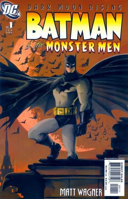 Batman & the Monster Men 1 - Dc - Dark Moon Rising - Bats - Rooftop - Matt Wagner - Matt Wagner