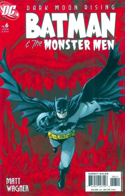 Batman & the Monster Men 6 - Matt Wagner - Mouth - Teeth - Batman - Running - Dave Stewart, Matt Wagner