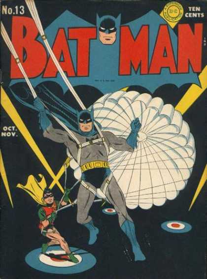 Batman 13 - Batman - No 13 - Parachute - Robin - Target - Jerry Robinson