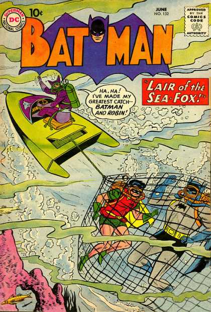Batman 132 - Dc - Superman - National Comics - Approved By The Comics Code Authority - June - Sheldon Moldoff