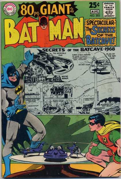 Batman 203 - Batcave - Secrets - Robin - Spectacular - Bat Car - Neal Adams
