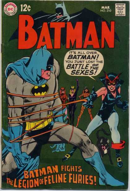 Batman 210 - Battle - Costume - Superhero - Women - The Legion Of Feline Furies - Neal Adams