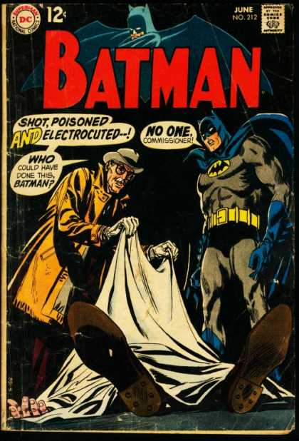 Batman 212 - Commissioner - Shot - Poisoned - Electrocuted - Corpse
