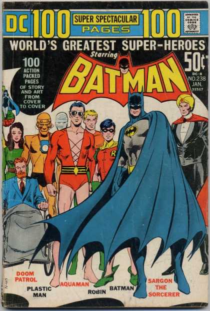 Batman 238 - Super Hero - Robin - Action Packed - Pow - Neal Adams