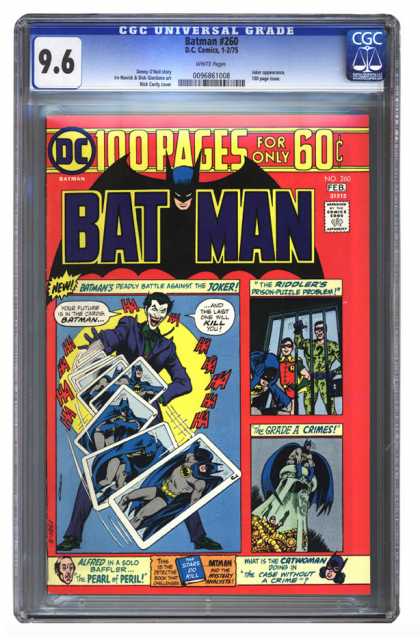 Batman 260 - Joker - Catwoman - 60 Cents - 100 Pages - 260 - Nick Cardy