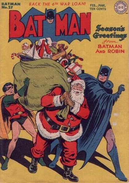 Batman 27 - Seasons Greetings - Santa - Christmas - Robin - Toys