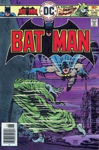 Batman 276 - Dc Comics - The Haunting Spook - Running Through A Wall - No 276 - Green Tunic
