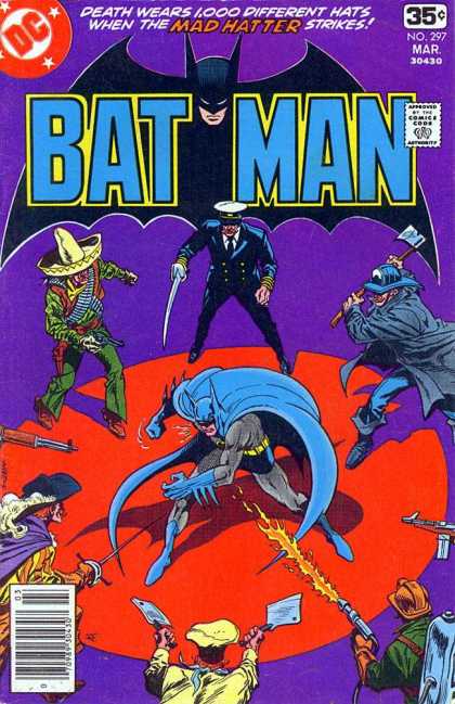 Batman 297 - Mad Hatter - Death Wears 1000 Different Hats - Cleavers - Mexican Hat - Captain Outfit