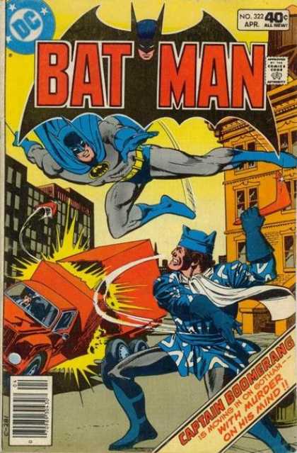 Batman 322 - Superhero - Costume - Battle - Truck - Buildings - Dick Giordano, Ross Andru