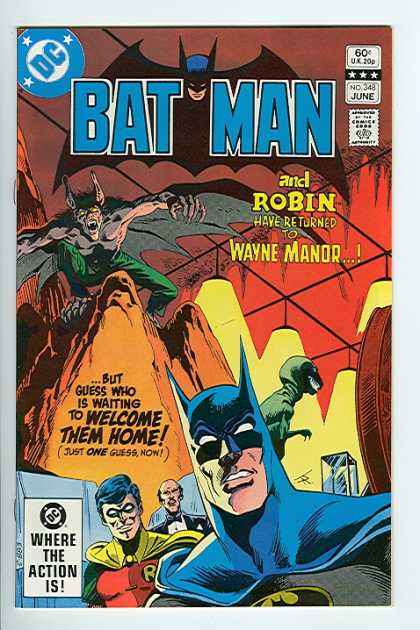 Batman 348 - The Dark Knight - Wayne Manor - Alfred - Robin - Bat Cave - Jim Aparo