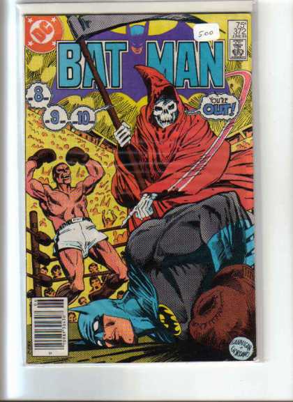 Batman 372 - Boxing - Ring - Grim Reaper - Scythe - Crowd - Dick Giordano