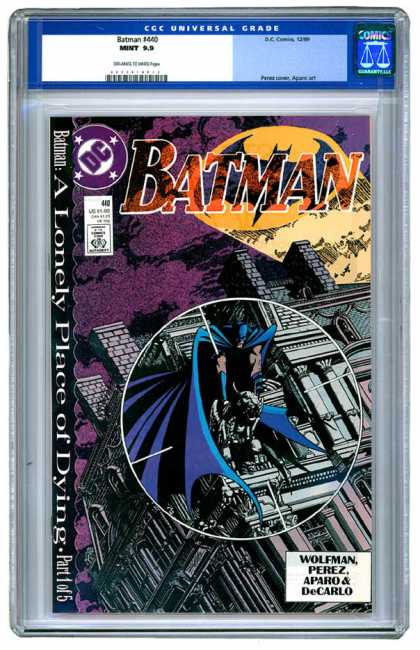Batman 440 - A Lonely Place Of Dying - Approved By The Comics Code - Clauds - Perez - Wolfman - George Perez