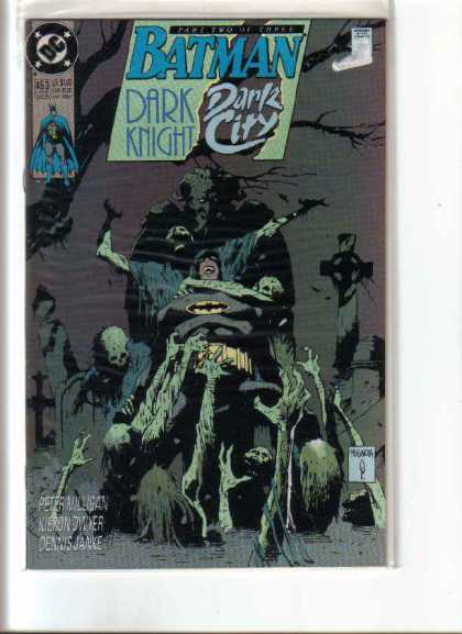 Batman 453 - Dark Knight - Dark City - Graveyard - Zombies - Skeletons - Mike Mignola