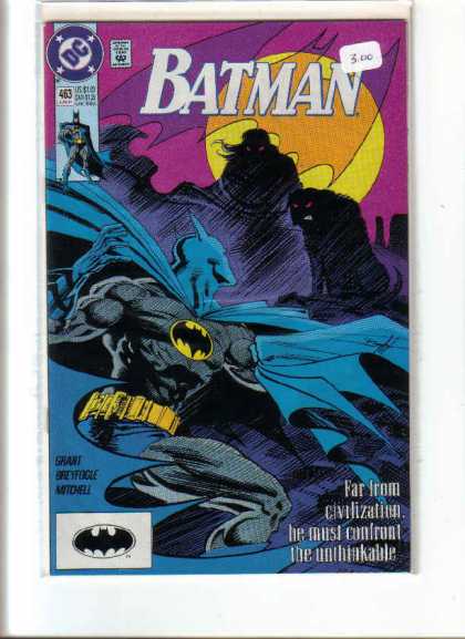 Batman 463 - Approved By The Comics Code - Moon - Far Irom Civilization - Grant - Nitohell - Norm Breyfogle
