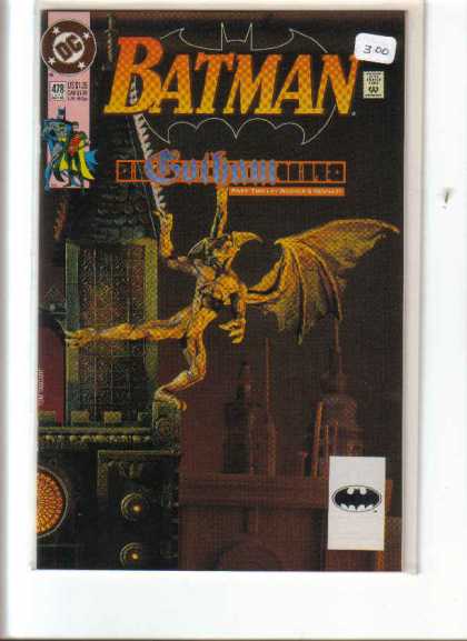 Batman 478 - Gotham - Demon - Skyline - One-leg - Balancing