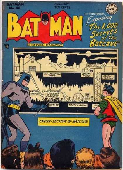 Batman 48 - The 1000 Secrets Of The Batcave - Cross-section Of The Batcave - Robin - Pointer - Audience