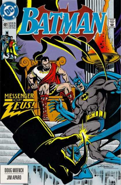 Batman 481 - Dc - Messenger - Zeus - Claw - Doug Moench - Jim Aparo