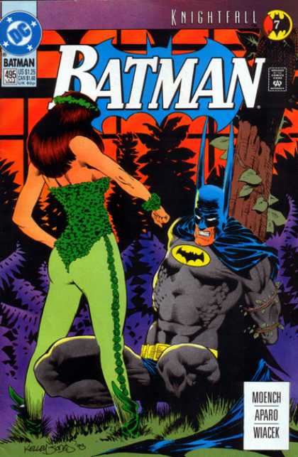 Batman 495 - Poison Ivy - Bat - Vines - Green - Black Knight