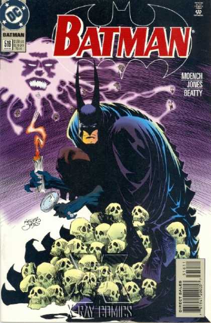 Batman 516 - Dc Comics - Moench Jones Beatty - Candle - Skulls - X-ray