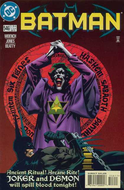 Batman 546 - No 546 - Joker - Pentagram - Knife - Ritual