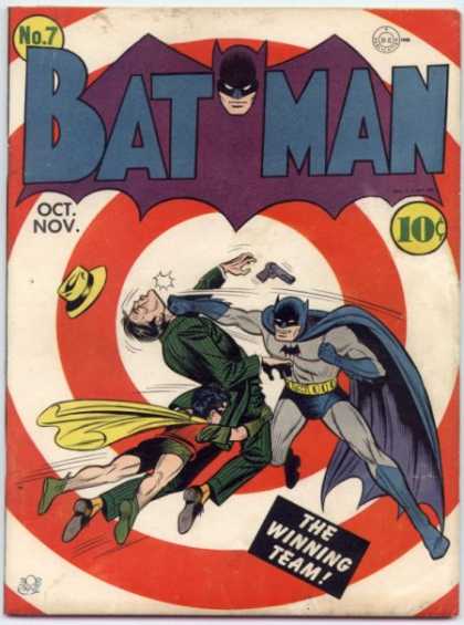 Batman 7 - Punch - Team - Winning - Fight - Bullseye - Bob Kane