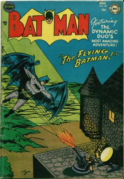Batman 82 - The Flying Batman - Dc Comics - Number 82 - Spotlight - Cannon