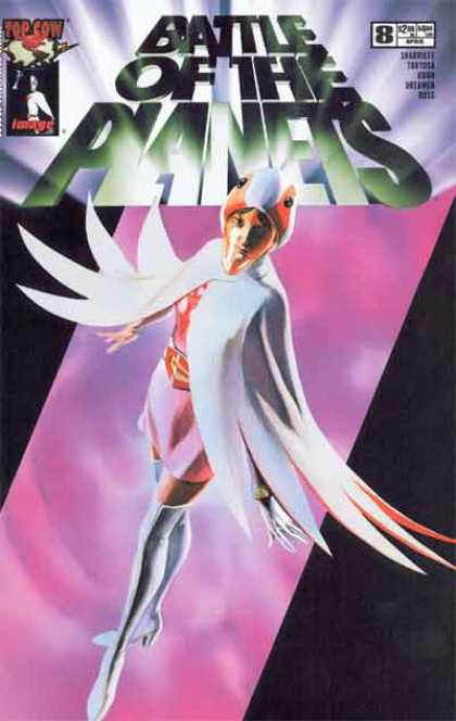 Battle of the Planets 8 - Planets - Top Cow - Saviour Woman - Battle - White Boots - Alex Ross