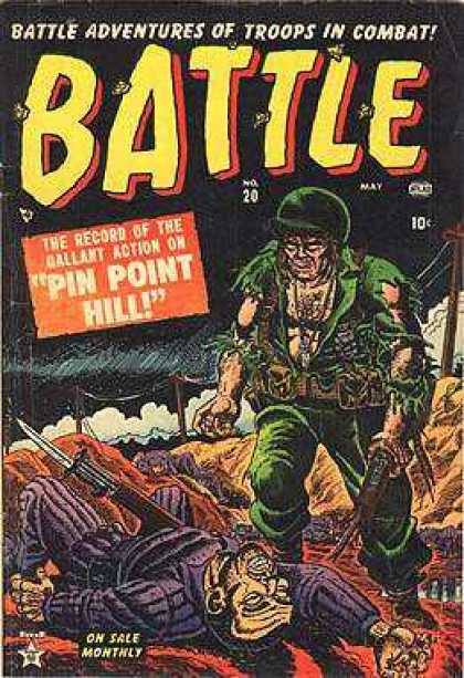 Battle 20 - Pin Point Hill - 20 - 10 Cent - Troops In Combat - Ballant Action
