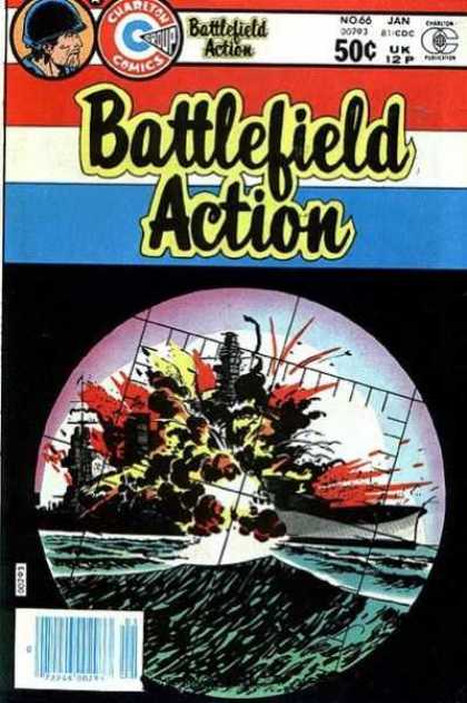 Battlefield Action 66 - Battleship - Sinking - Waters - Targer - Crosshair