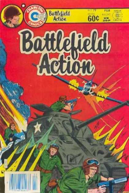 Battlefield Action 79 - Tank - Gunman - Airplane - Army Ment - Red