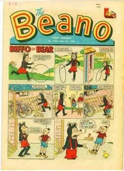 Beano 1346 - Biffo The Bear - Hoop - Toy - Bike - Comic Strip