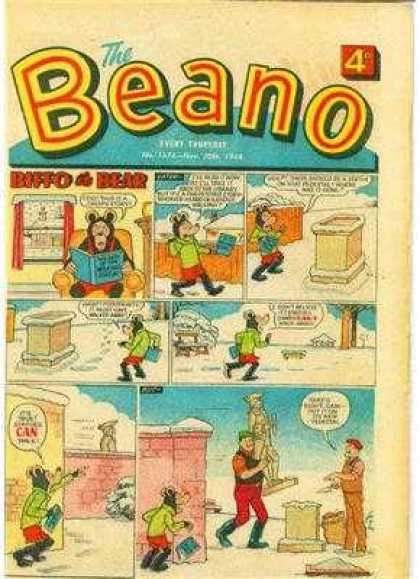 Beano 1376 - Bear - Window - Book - Snow - Statue