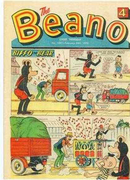 Beano 1441 - Biffo The Bear - Organ Grinder - Truck - Monkey - Music Notes
