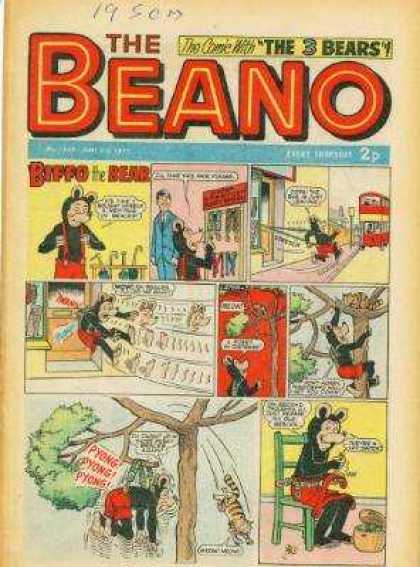 Beano 1559 - The Comic With The 3 Bears - Red - Overall - Mouse - Hanging