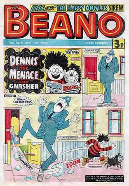 Beano 1678 - Dennis The Menace - 3p - Happy Howler - Dog - Thunder