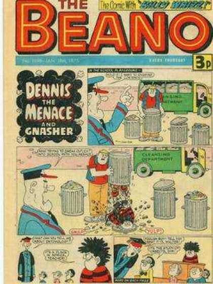 Beano 1696 - Dennis - Menace - Gnasher - Cap - Vehicle