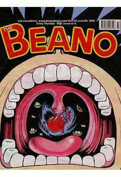 Beano 3125 - Teeth - Open Mouth - Leap - One Picture Schen In Mouth - Dark Page