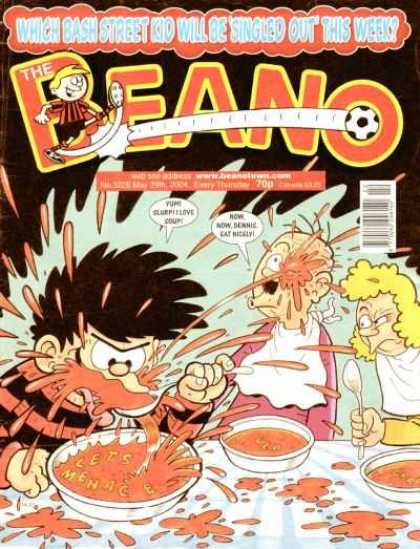 Beano 3228 - Alphabet Soup - Eating - Kid - Spoon - Parents