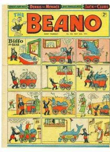 Beano 462 - Dennis The Menace - Jack Of Clubs - Biffo The Bear - Dolphin