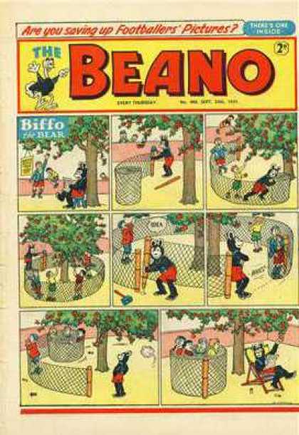 Beano 480 - Biffo The Bear - Footbollers Pictures - Beanos Power - Tree Saver - Intellidgent Bear