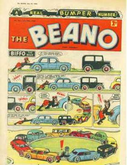 Beano 941 - Mouse - Cuban Cars - Oldstyle - Funny - Crash
